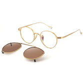 Round Glasses LE0022 – Clip-On Sunglasses Included