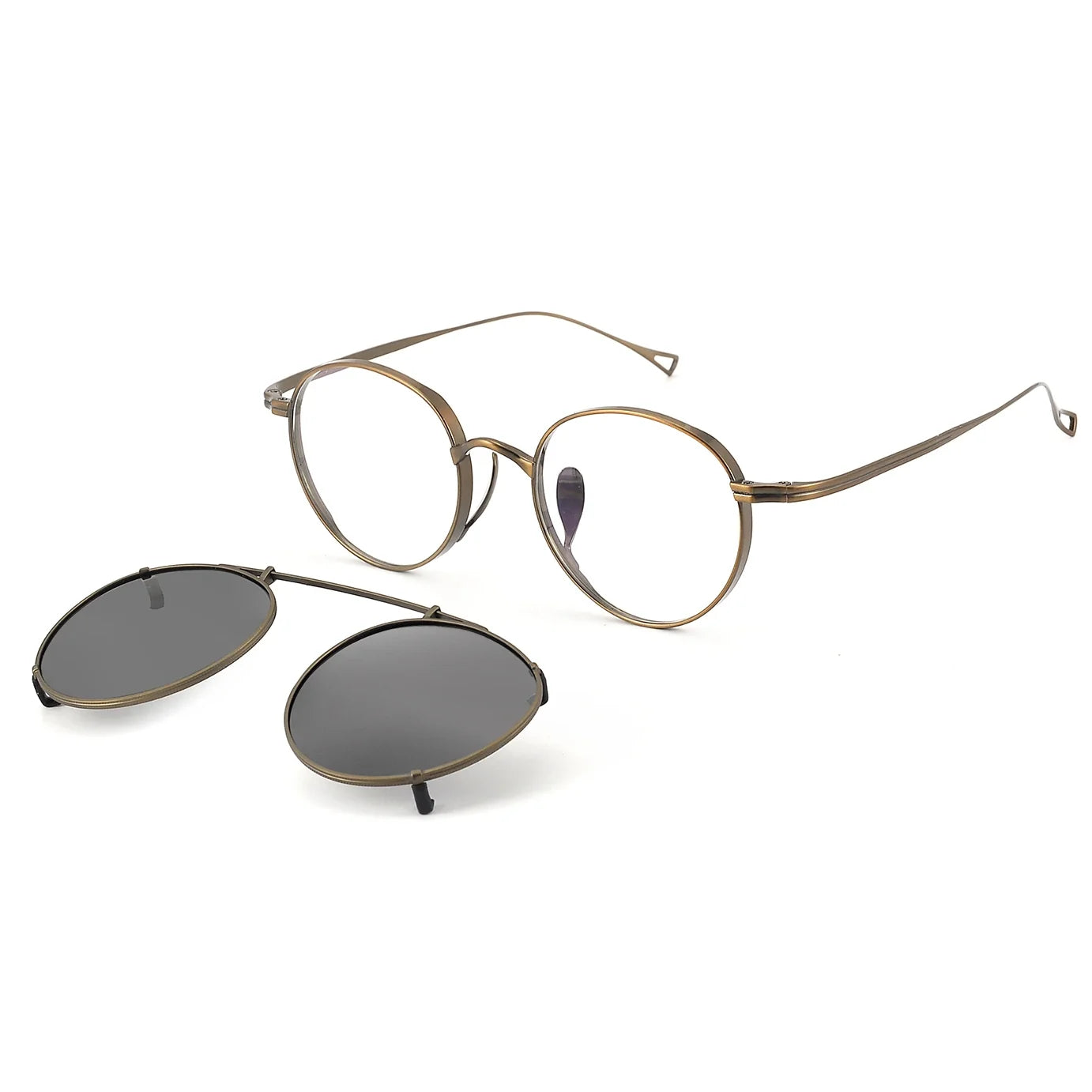 Round Glasses LE0022 – Clip-On Sunglasses Included