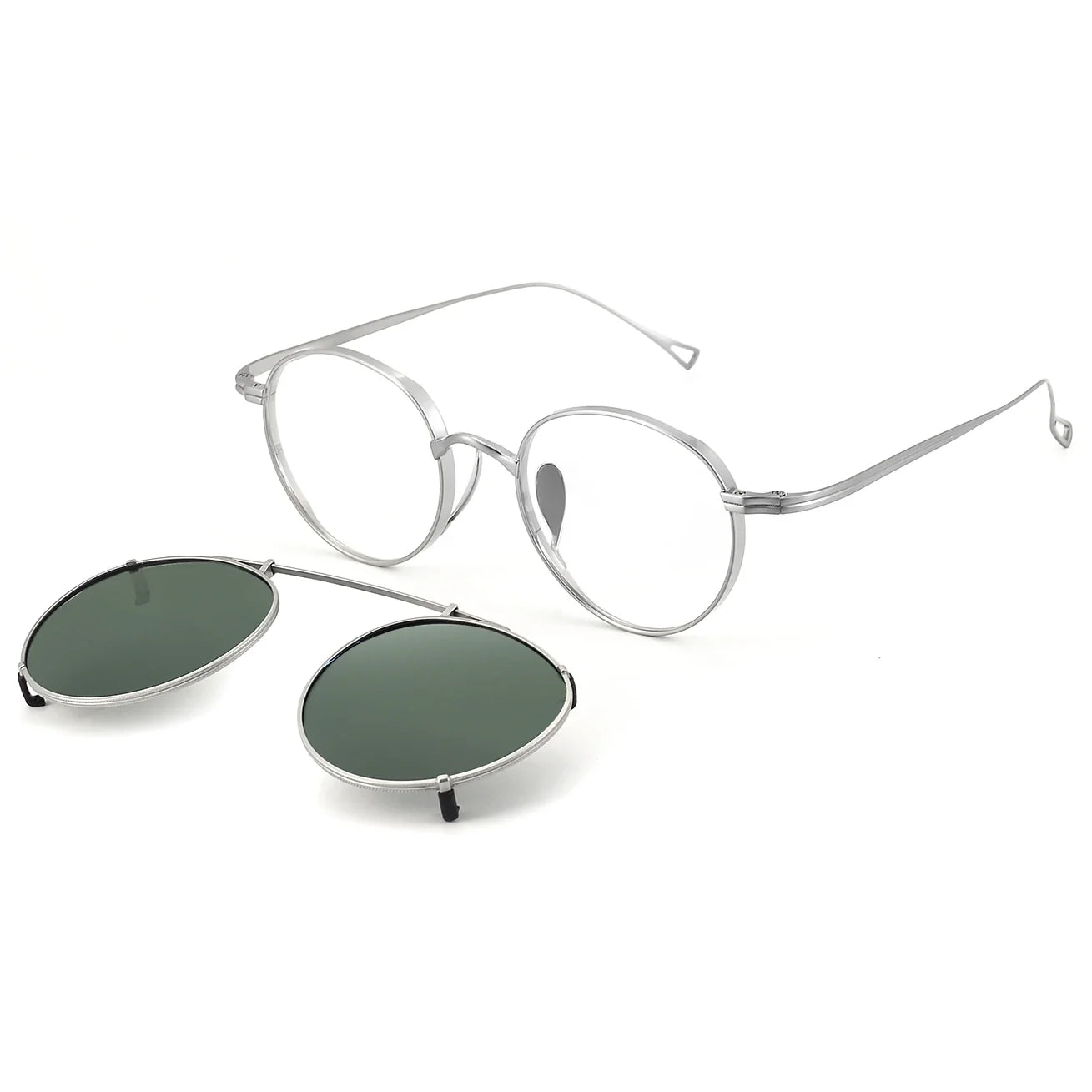 Round Glasses LE0022 – Clip-On Sunglasses Included
