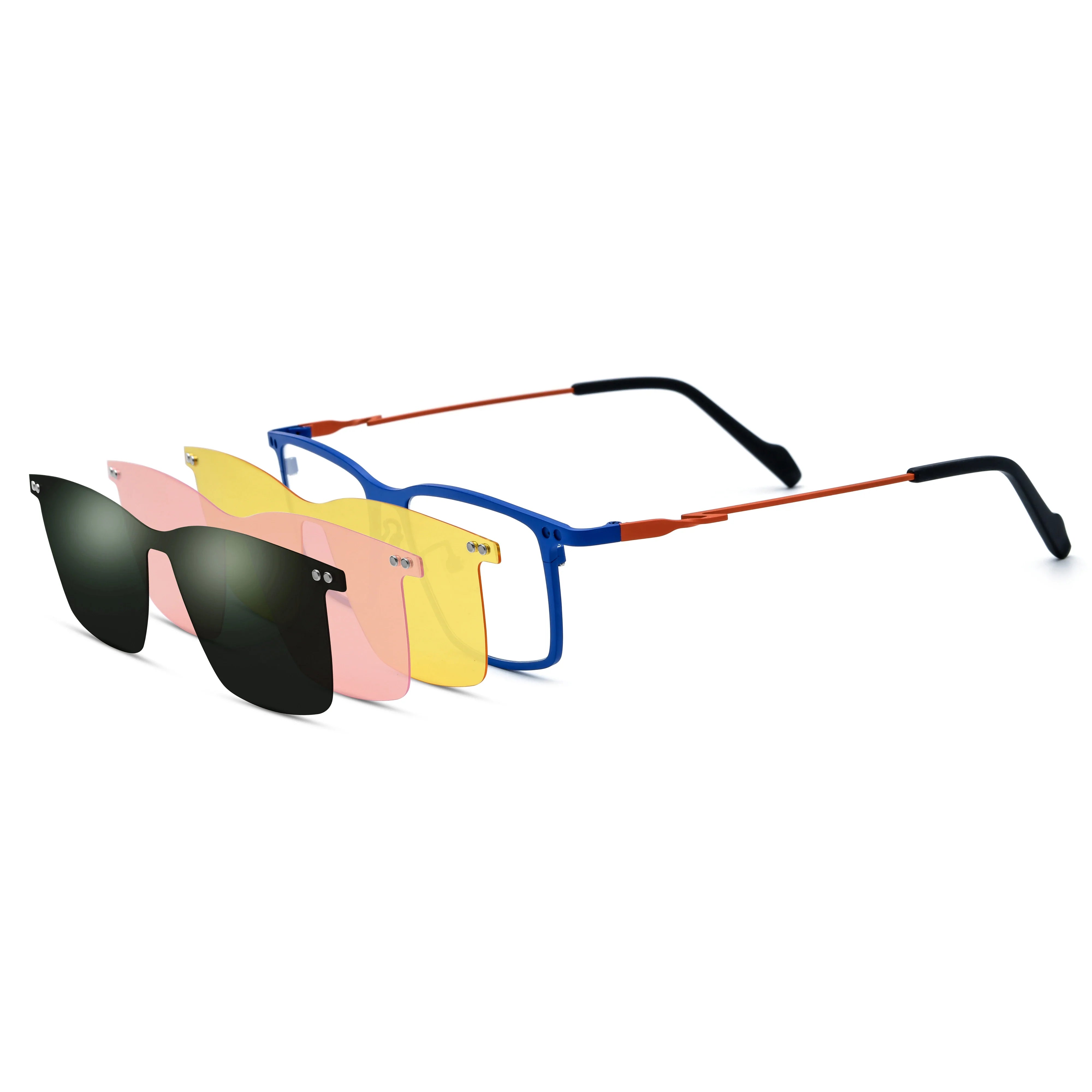 Rectangle Glasses LE0848 - Clip On Sunglasses Included