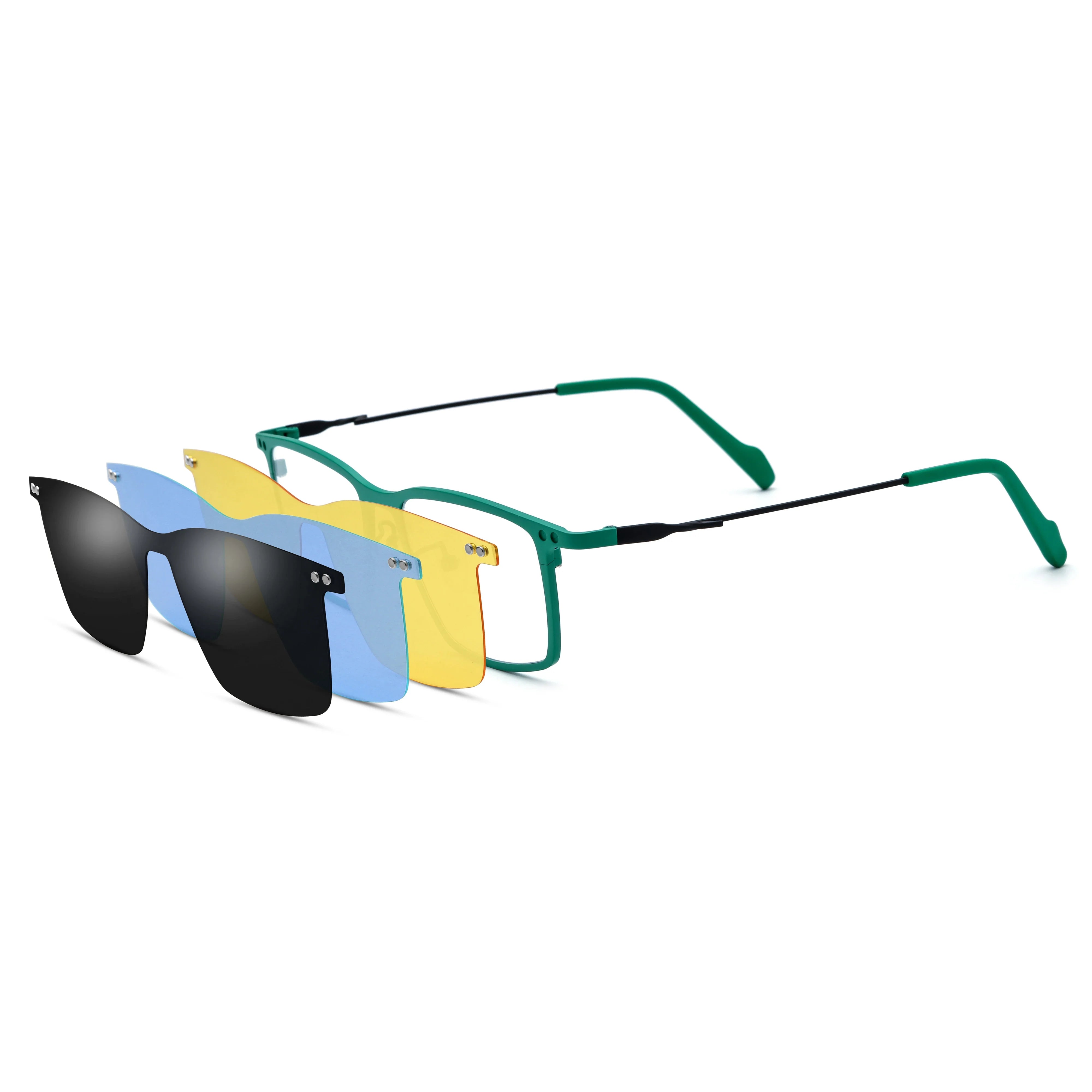 Rectangle Glasses LE0848 - Clip On Sunglasses Included