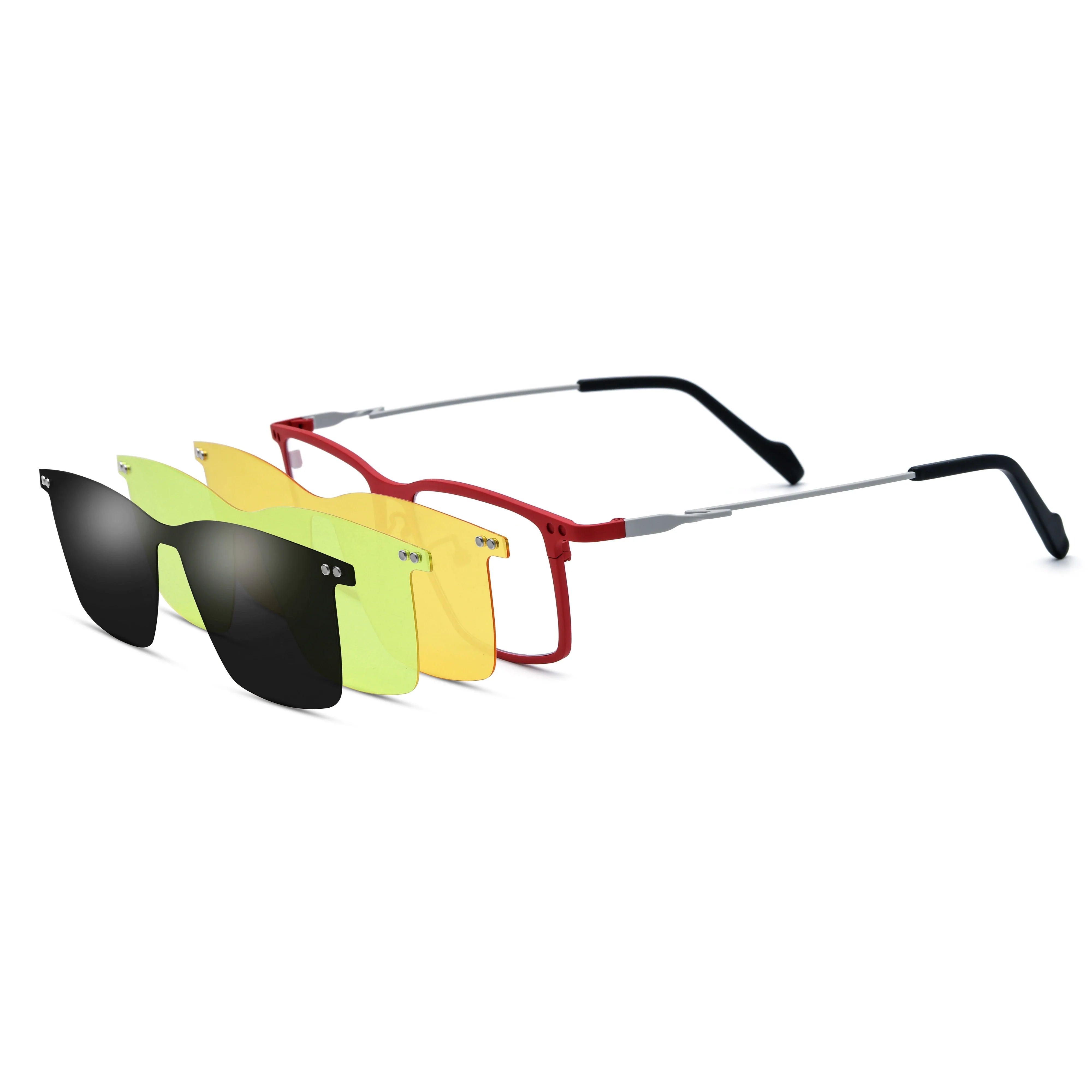 Rectangle Glasses LE0848 - Clip On Sunglasses Included