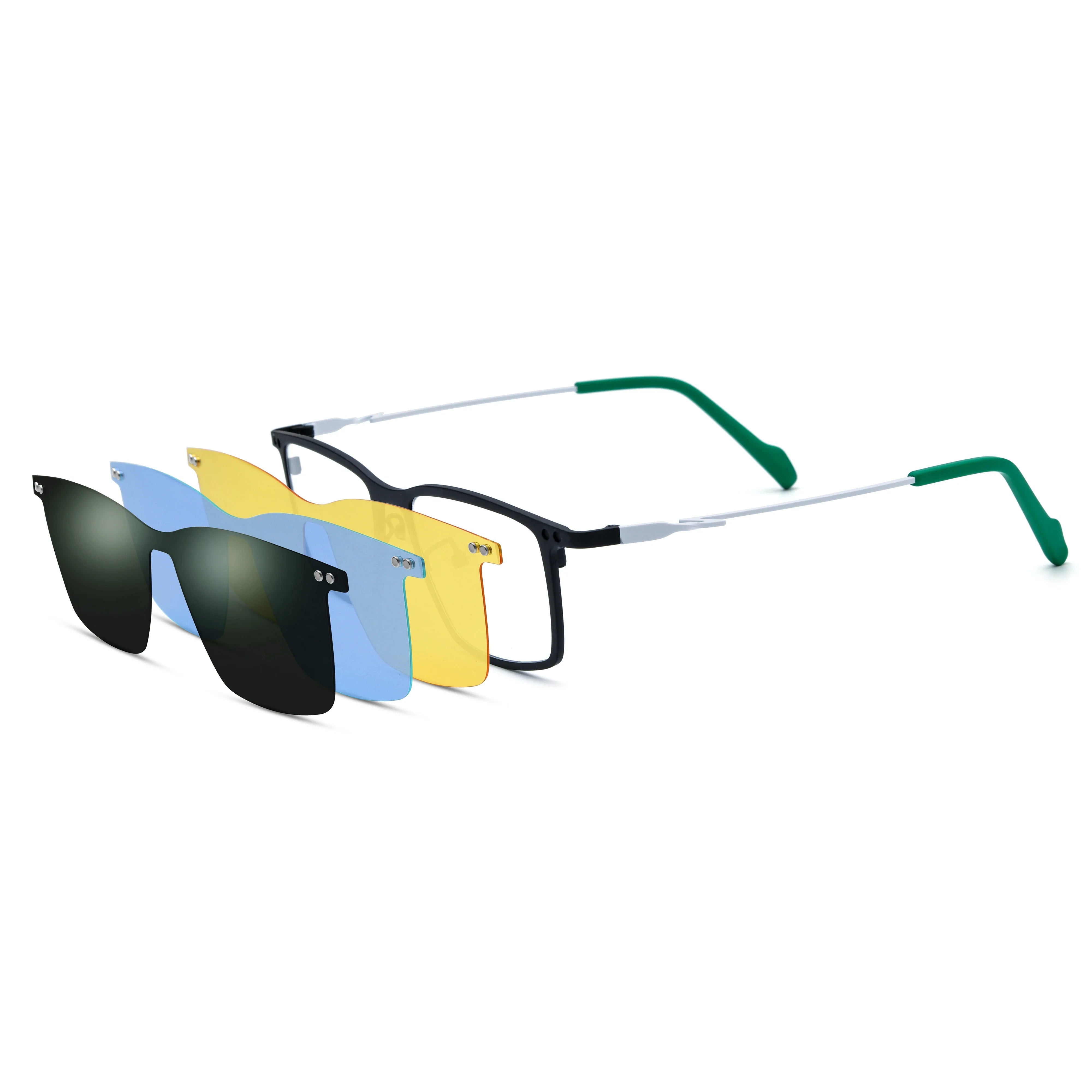 Rectangle Glasses LE0848 - Clip On Sunglasses Included
