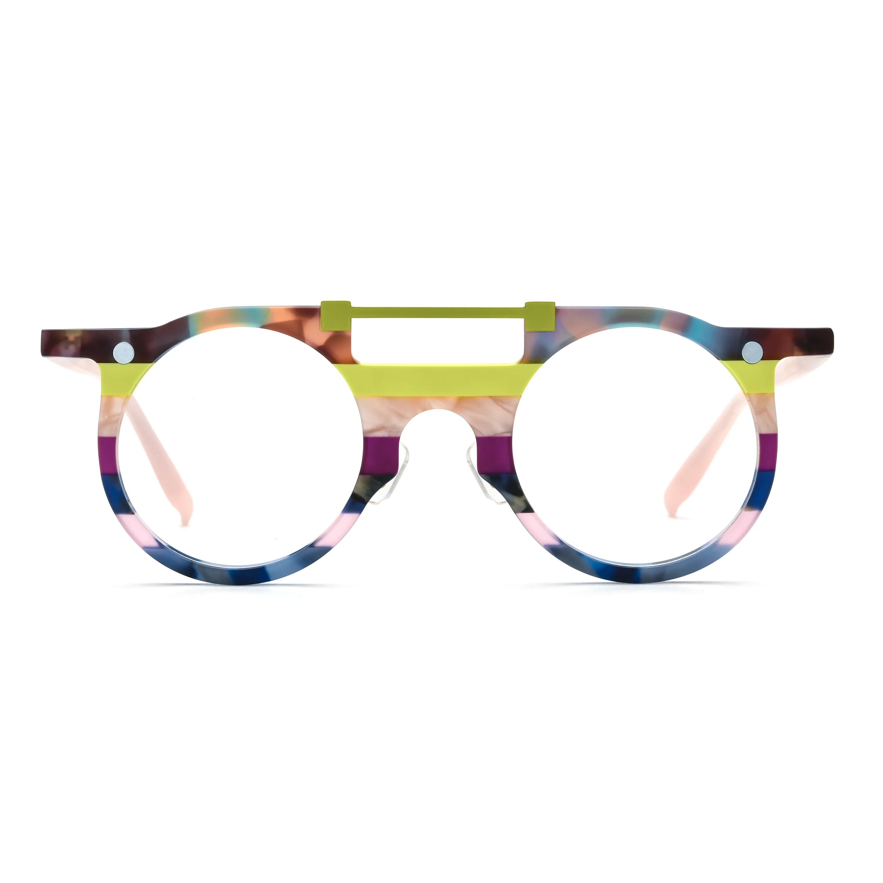 Round Glasses LE0919 - Clip On Sunglasses Included