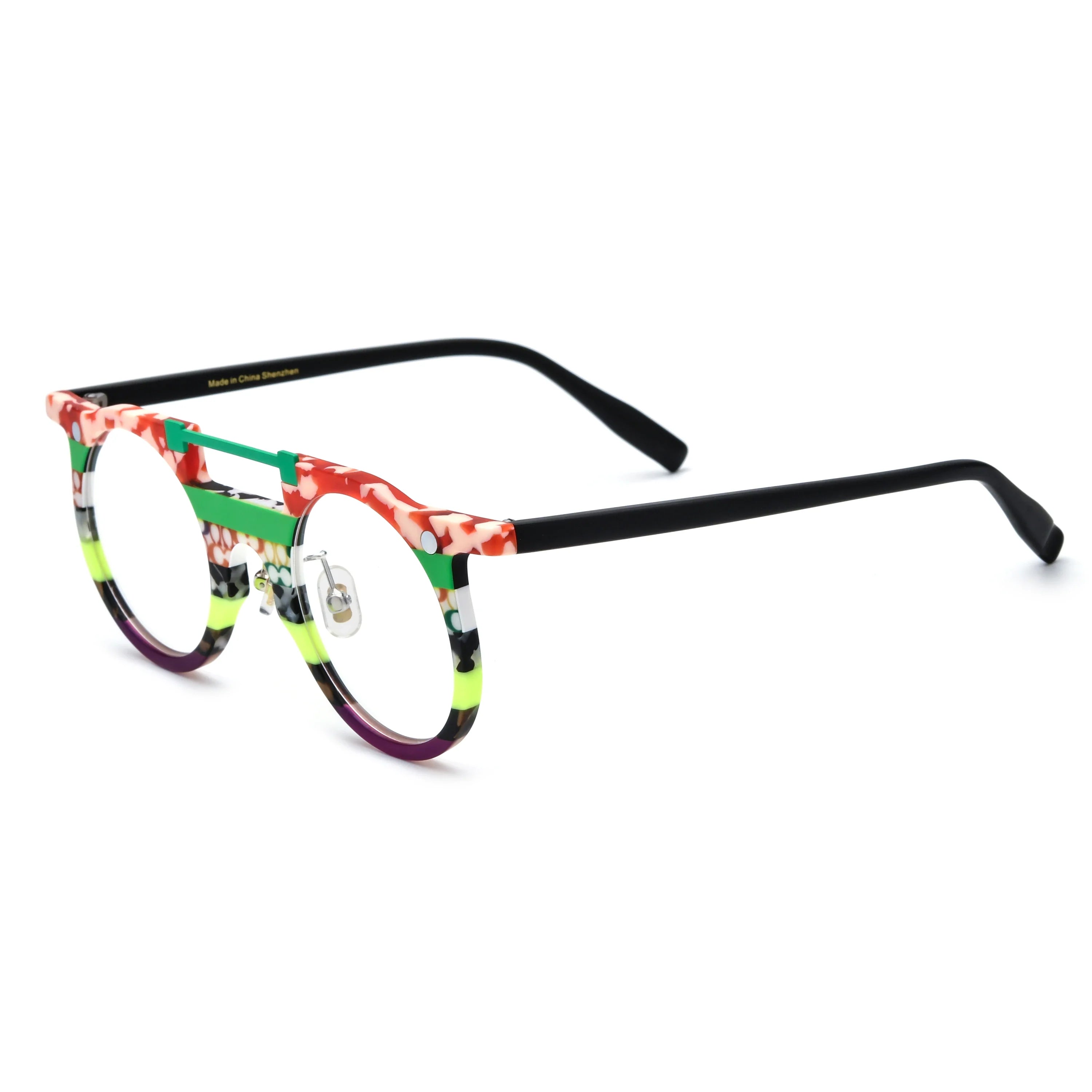 Round Glasses LE0919 - Clip On Sunglasses Included