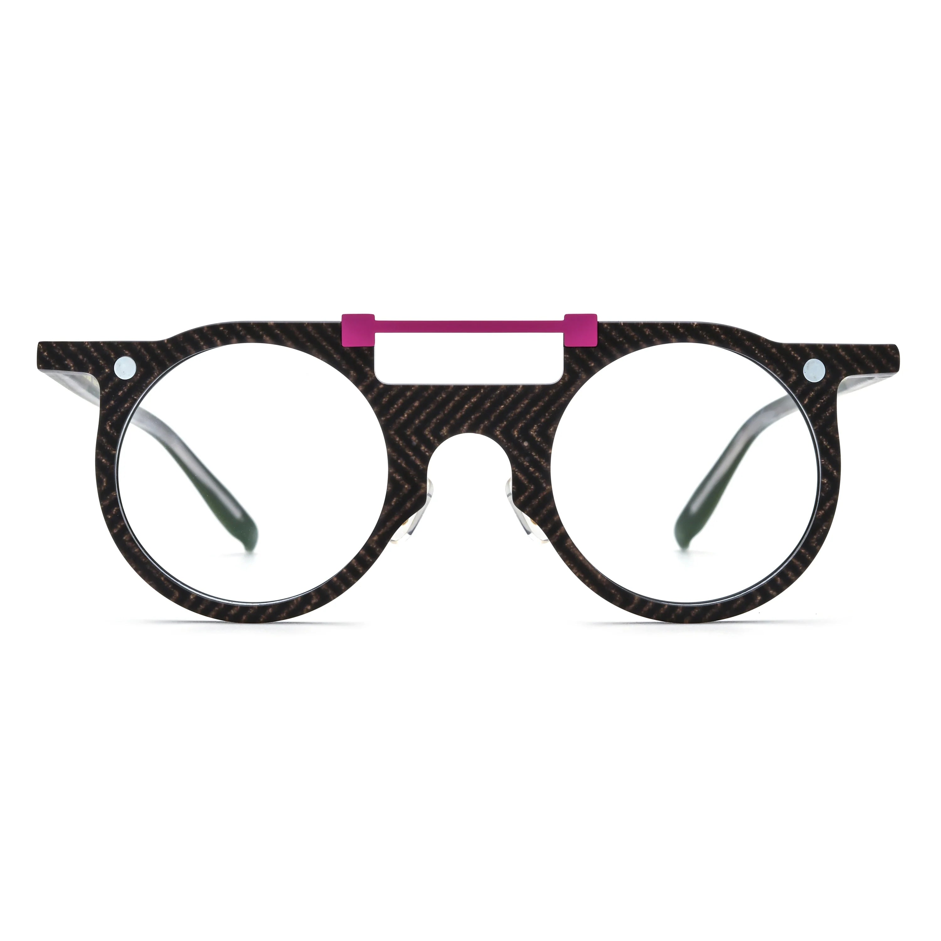 Round Glasses LE0919 - Clip On Sunglasses Included