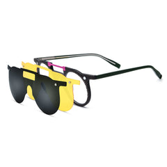 Round Glasses LE0919 - Clip On Sunglasses Included