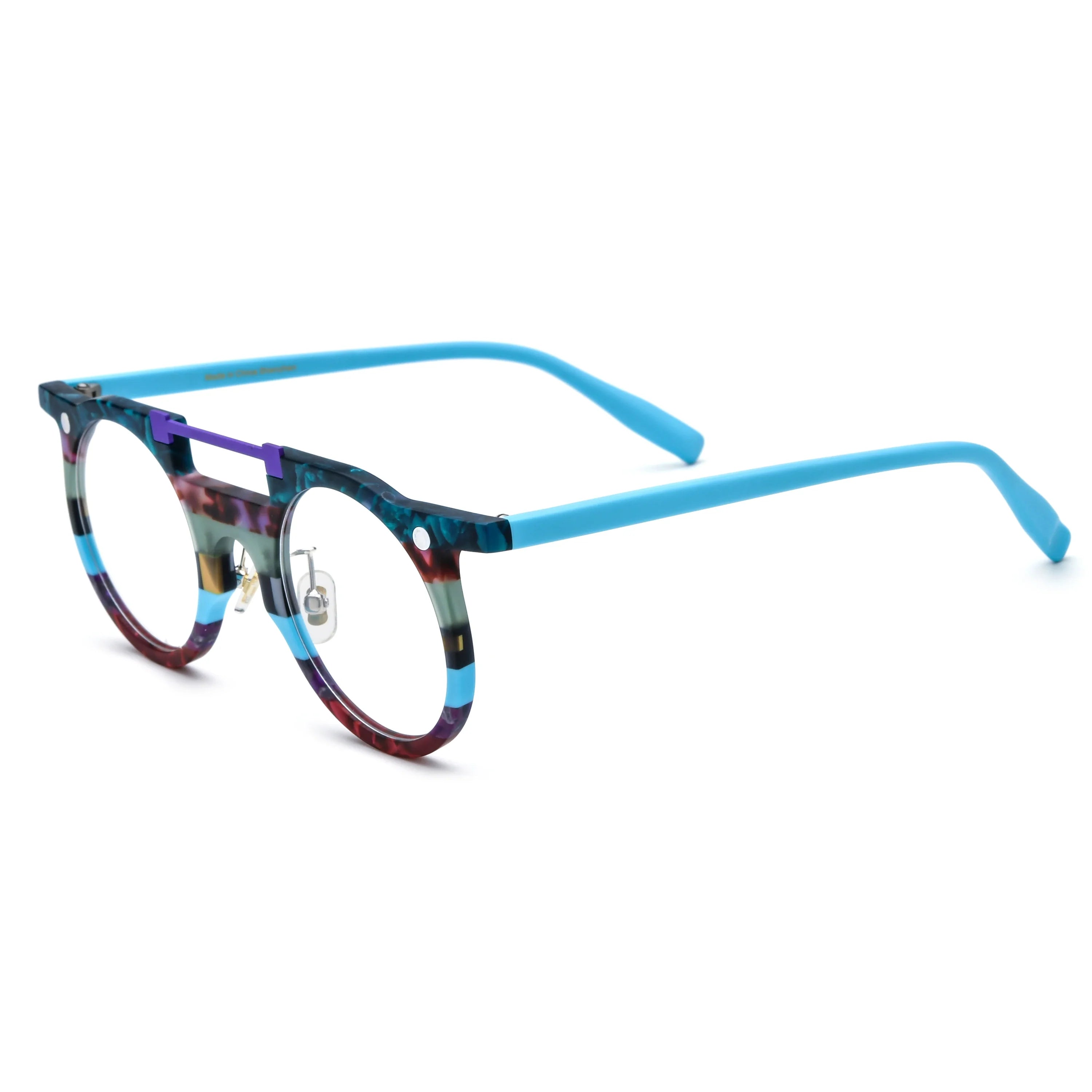 Round Glasses LE0919 - Clip On Sunglasses Included