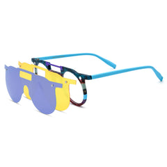 Round Glasses LE0919 - Clip On Sunglasses Included