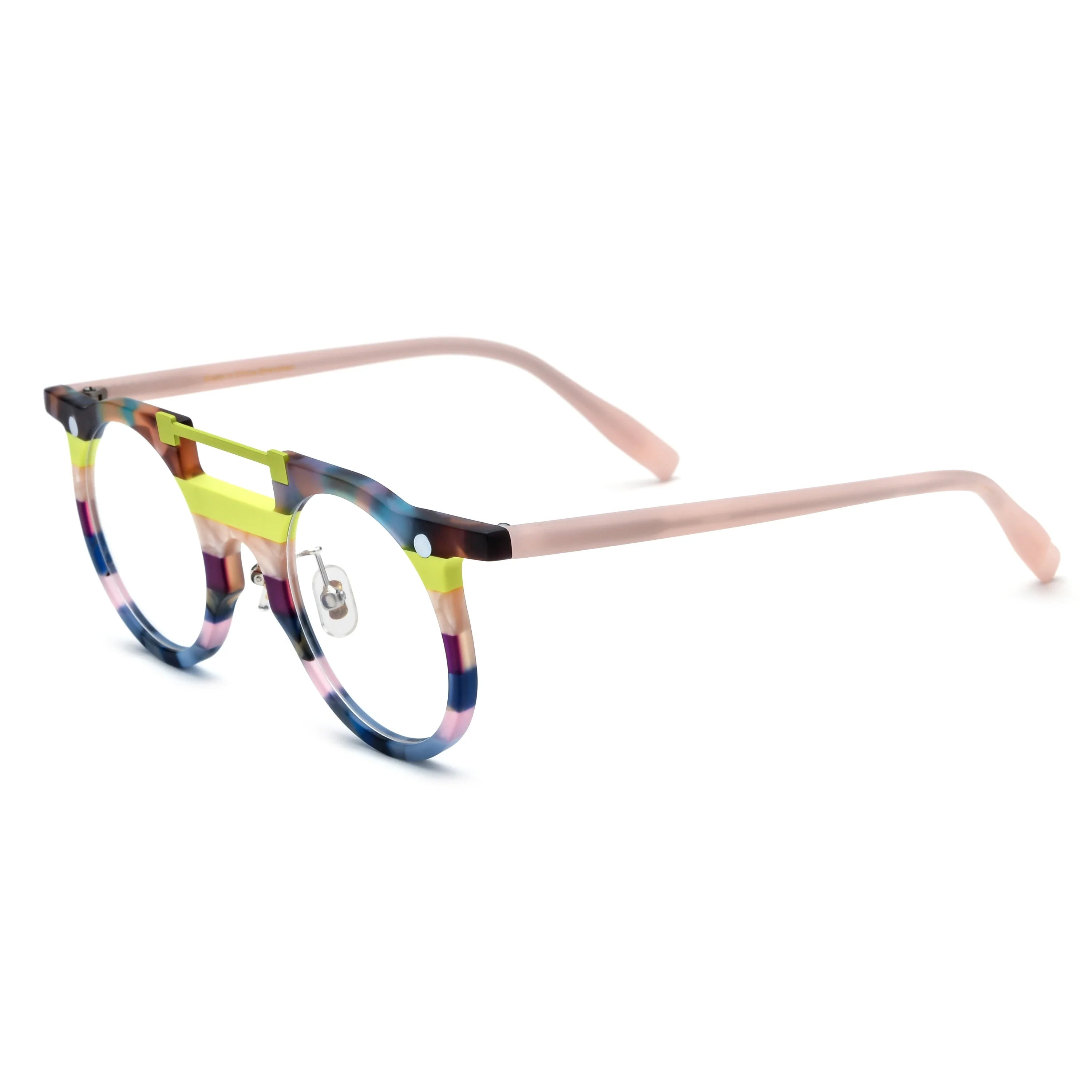 Round Glasses LE0919 - Clip On Sunglasses Included