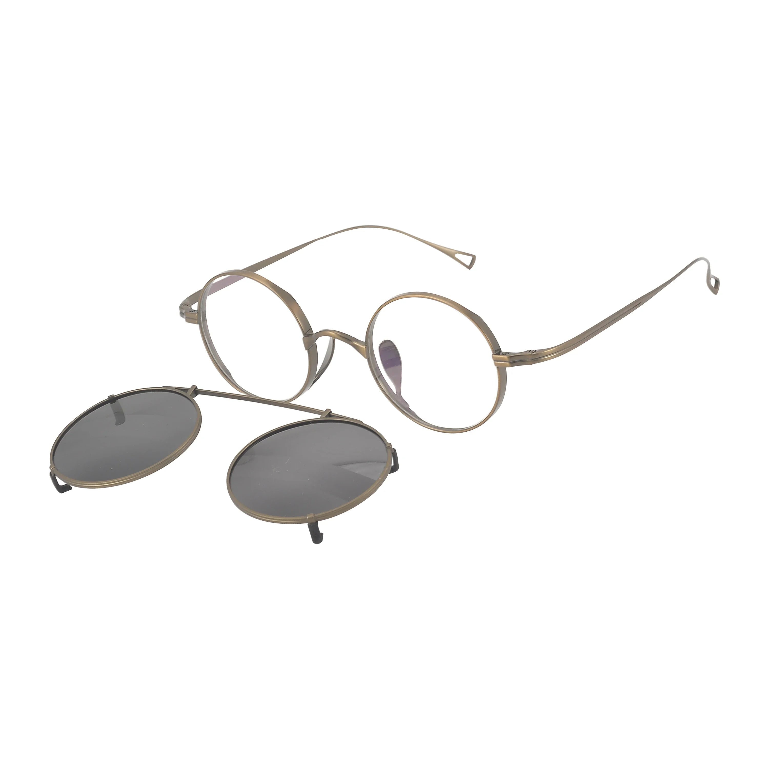Round Glasses LE1501 – Clip-On Sunglasses Included