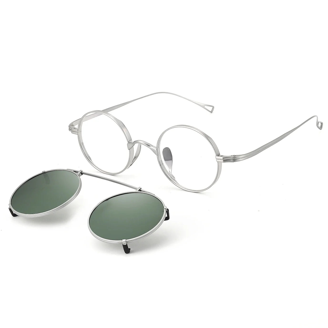Round Glasses LE1501 – Clip-On Sunglasses Included