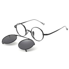 Round Glasses LE1501 – Clip-On Sunglasses Included