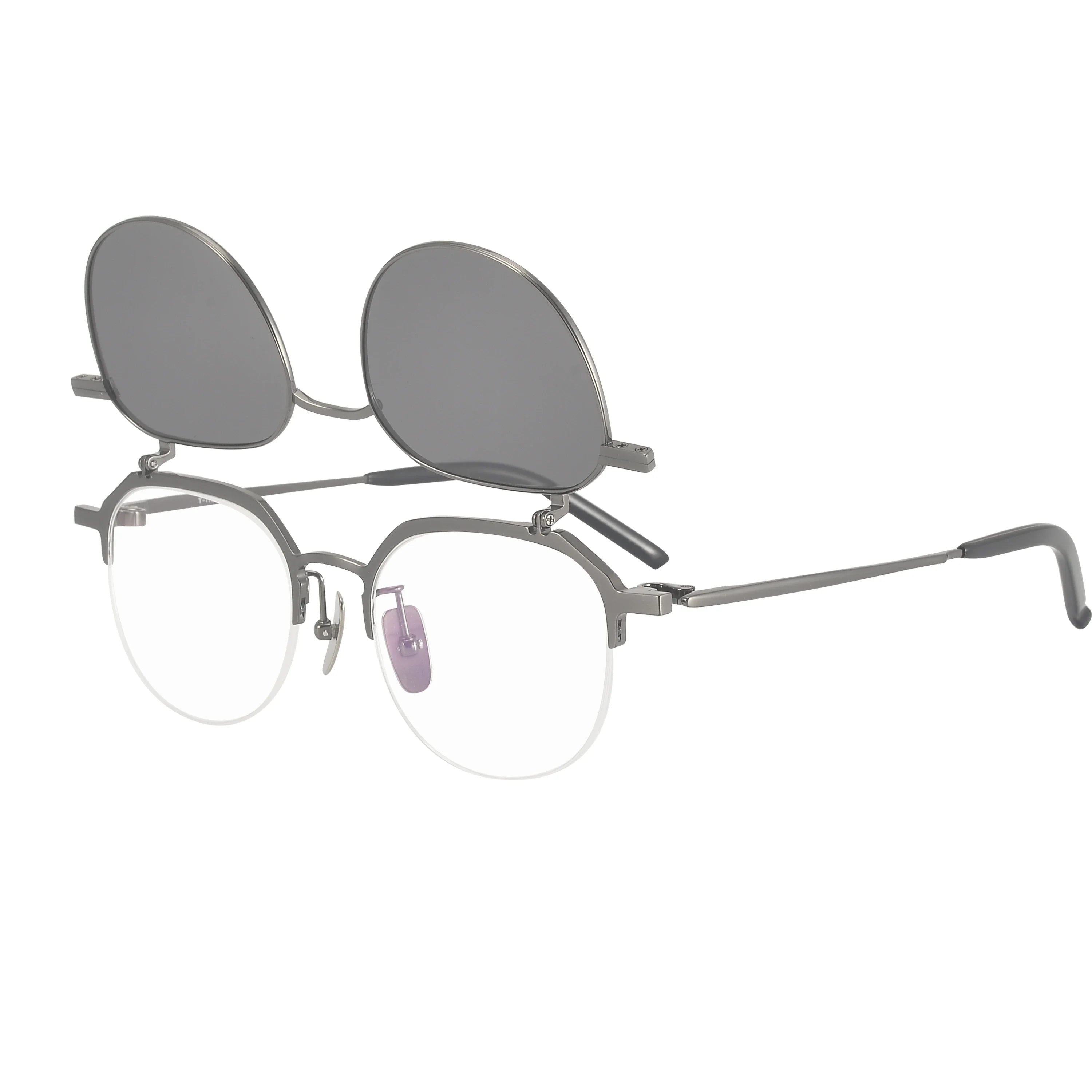 Geometric Glasses LE1682 - with Flip Up Sunglasses