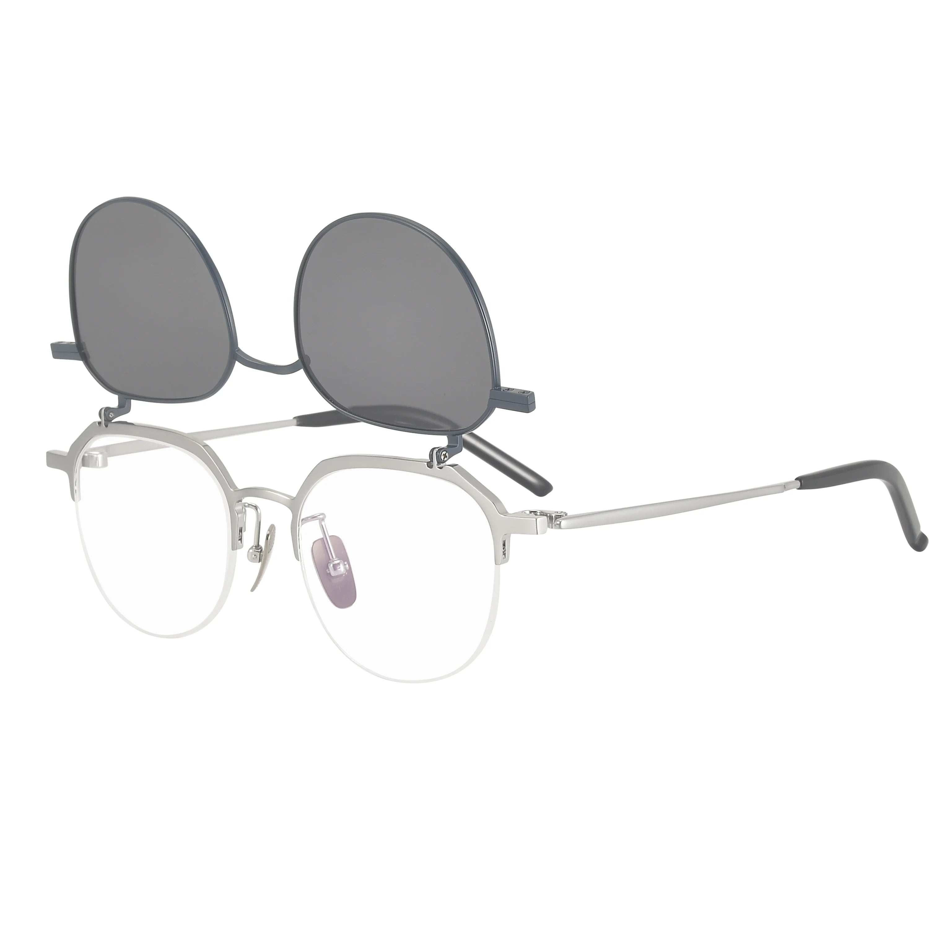 Geometric Glasses LE1682 - with Flip Up Sunglasses