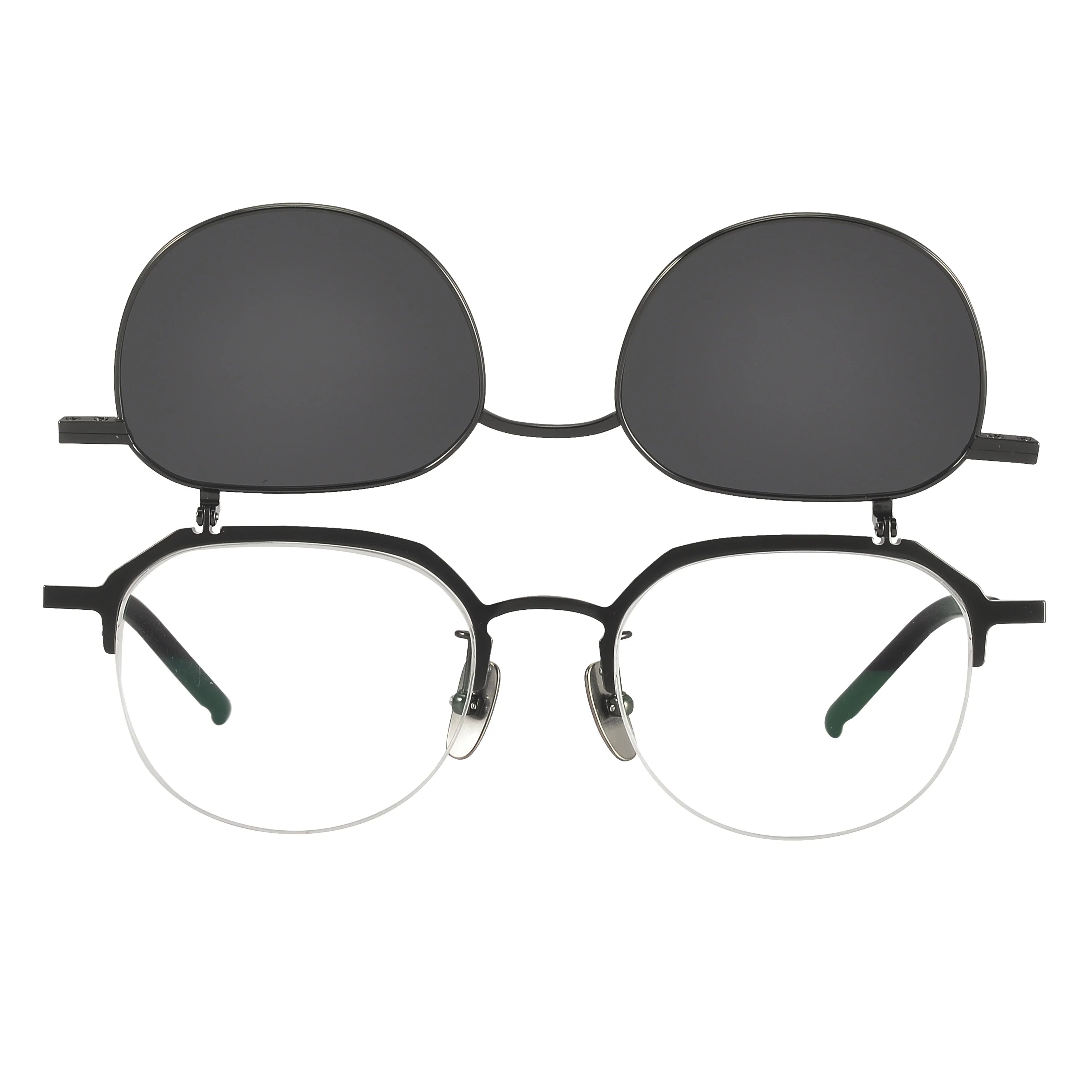 Geometric Glasses LE1682 - with Flip Up Sunglasses